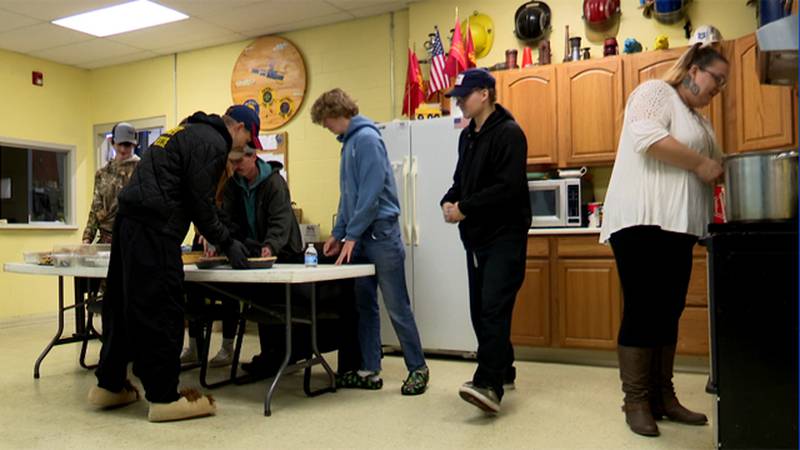 The Deferiet Fire Department invited its neighbors to Thanksgiving dinner.