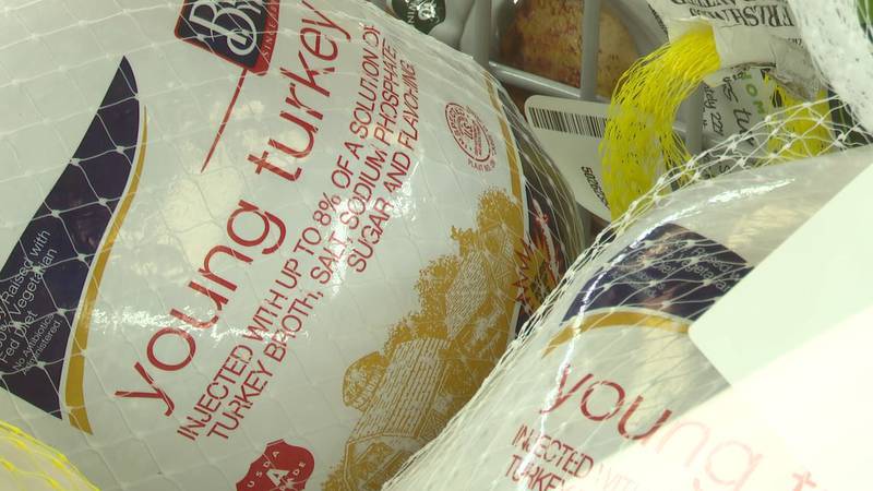 The price of turkey is driving a slight increase in the overall cost of Thanksgiving dinner...