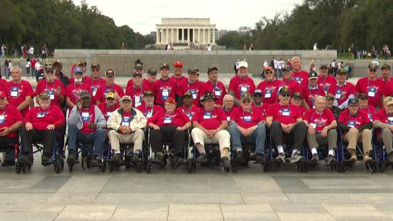 Honor Flight 19 out of Syracuse took 82 veterans, most from the Korean and Vietnam Wars, to...
