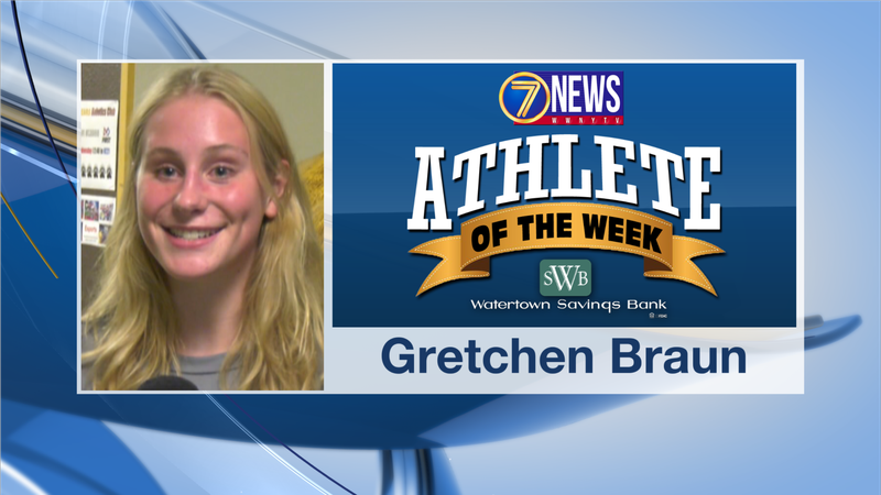 Gretchen is the 7 News - Watertown Savings Bank North Country Athlete of the Week for September...