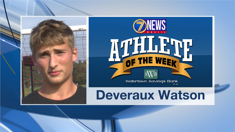Deveraux is the 7 News - Watertown Savings Bank North Country Athlete of the Week for October...